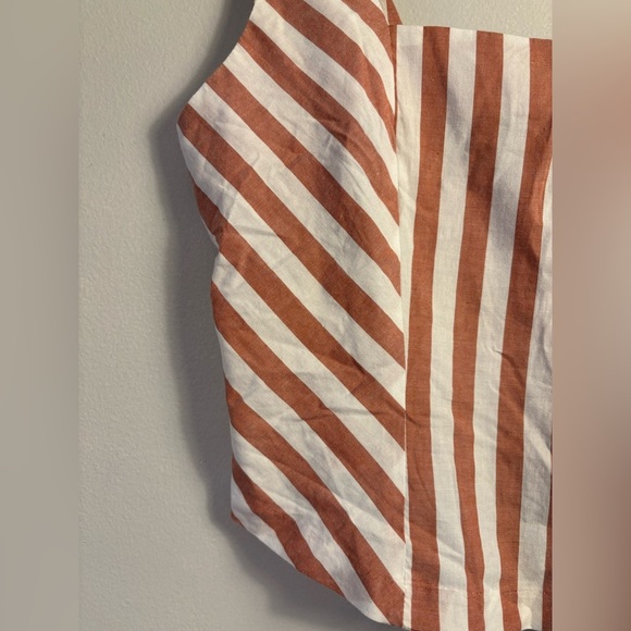 Maurices Cinnamon and White Striped Tank Top - Picture 3 of 6